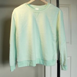 Mint Fuzzy Pull Over - No Boundaries